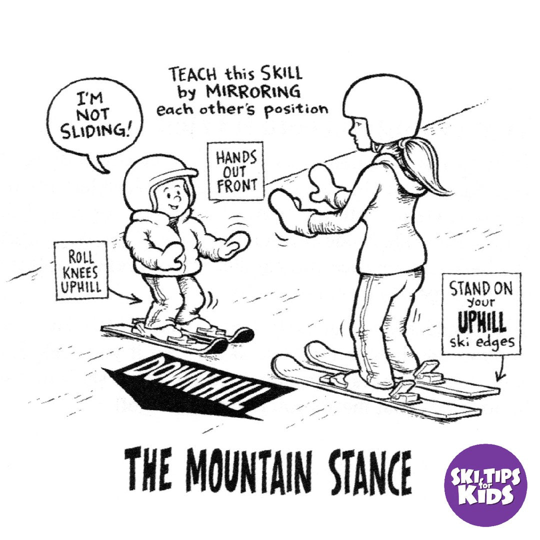 Mirror the Mountain Stance  
Match Their Ski Moves  
Copycat Stance for Kids