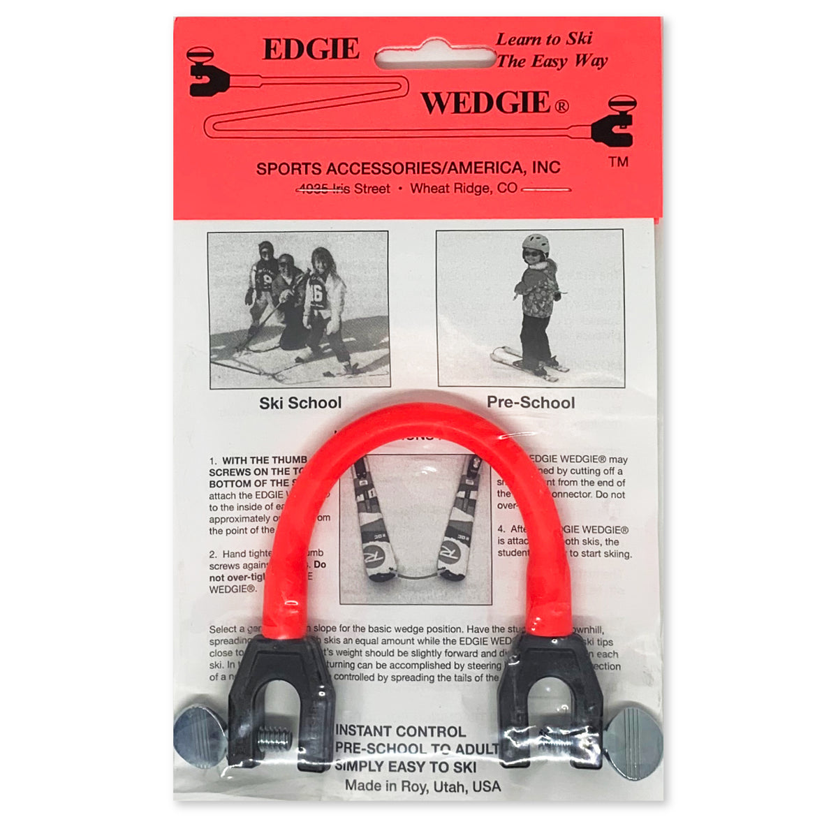 Launch Pad Wedgease - Ski Tip Connector - Teach children ski trainer to ski Launch Pad Wedgease - Ski Tip Connector - Teach children ski trainer to ski